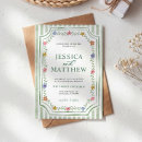 Recherche de rayé mariage invitations Vert