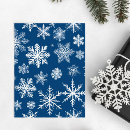 Recherche de flocons neige cartes postales Bleu