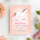 Recherche de licorne rose invitations Mignon