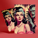 Recherche de horreur vintage cartes postales Vampire