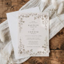 Recherche de brun chocolat invitations Floral