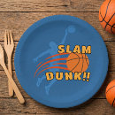 Recherche de basketball assiettes en papier Athlétique