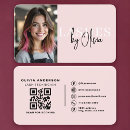 Recherche de rose en pastel moderne cartes visite Customer