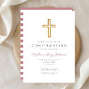 Recherche de pink confirmation invitations Moderne