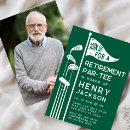 Recherche de golf club invitations Parti de retraite