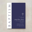 Recherche de bleu marine baptême invitations Croix