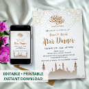 Recherche de mosquee invitations Silhouette de mosquée
