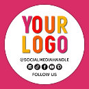 Recherche de réseaux sociaux autocollants Petite entreprise