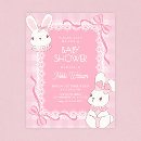 Recherche de lapin 11x14 invitations Pastel