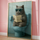Recherche de humour de toilette posters Cats