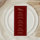 Recherche de vin mariage menus Rouge foncé
