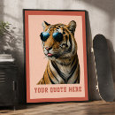 Recherche de tigre drôle posters Pour tous