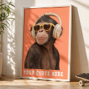 Recherche de singe drôle posters Illustration