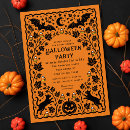 Recherche de art halloween invitations Citrouille