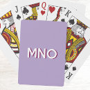 Recherche de lilas jeux de cartes Typographie