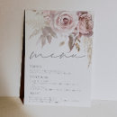 Recherche de menu fête mariage invitations Floral