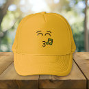 Recherche de visage de sourire casquettes Jaune