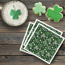 Recherche de trèfle irlandais serviettes Trèfle à quatre feuilles