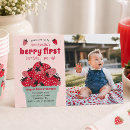 Recherche de doux anniversaire invitations Fraise