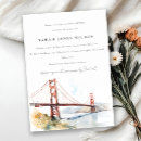 Recherche de pont san francisco invitations Aquarelle