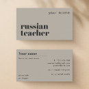Recherche de russe cartes visite Professeur