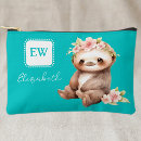 Recherche de les fleurs de cosmétiques pochettes Turquoise