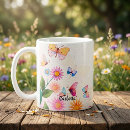 Recherche de de papillon et de fleur tasses Botanique