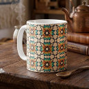 Recherche de mandala floral tasses Géométrique