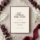 Recherche de burgundy save the dates Minimaliste