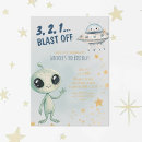 Recherche de alien drôle invitations Astronaute
