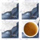 Recherche de marbre bleu dessous de verres Élégant
