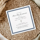 Recherche de première communion cartes cartes invitations Bleu