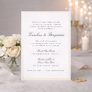 Recherche de formelles invitations Noir et blanc