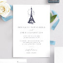 Recherche de tour eiffel invitations Blanc