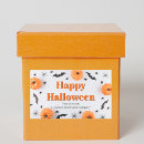 Recherche de araignées noires autocollants Joyeux halloween