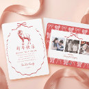Recherche de nouvel an chinois cartes Rouge