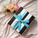 Recherche de rayures noires et blanches papier cadeau Motif