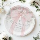 Recherche de première communion assiettes en papier Floral