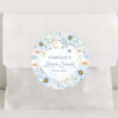 Recherche de fleur bleue autocollants Mariés