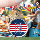 Recherche de blanc et bleu rouges porteclés Americana