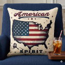 Recherche de drapeau américain vintage coussins Rustique