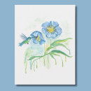 Recherche de pavot bleu cartes postales Fleur