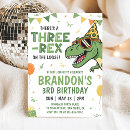 Recherche de three rex invitations Fête de dinosaure