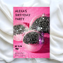 Recherche de boîte nuit cartes invitations Boule disco
