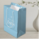 Recherche de baptême sacs cadeaux Bleu