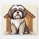 Recherche de shih tapis souris Illustration de chien