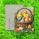 Recherche de oeuf pâques coloré cartes postales Rustique
