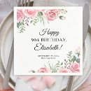 Recherche de anniversaire 90 ans serviettes Floral