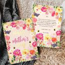 Recherche de peint à la main vœux cartes Mère