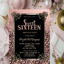Recherche de gold 16ans anniversaire invitations Élégant